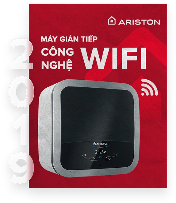 Cải tiến với dòng máy bình vuông Andris2 - máy nước nóng được tích hợp WIFI đầu tiên tại Việt Nam